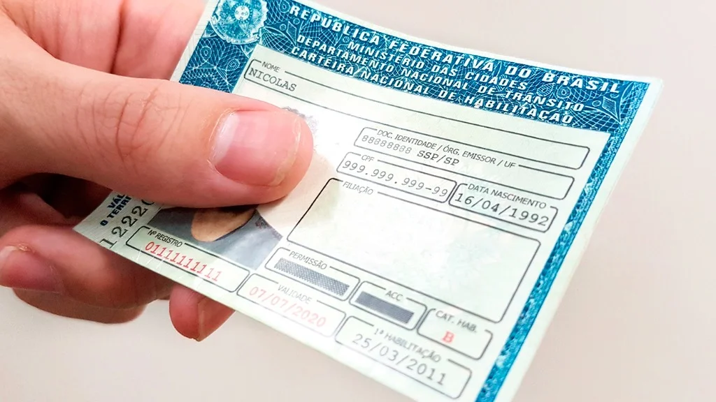 Onde fica o número da CNH? 2 Onde fica o número da CNH? 1