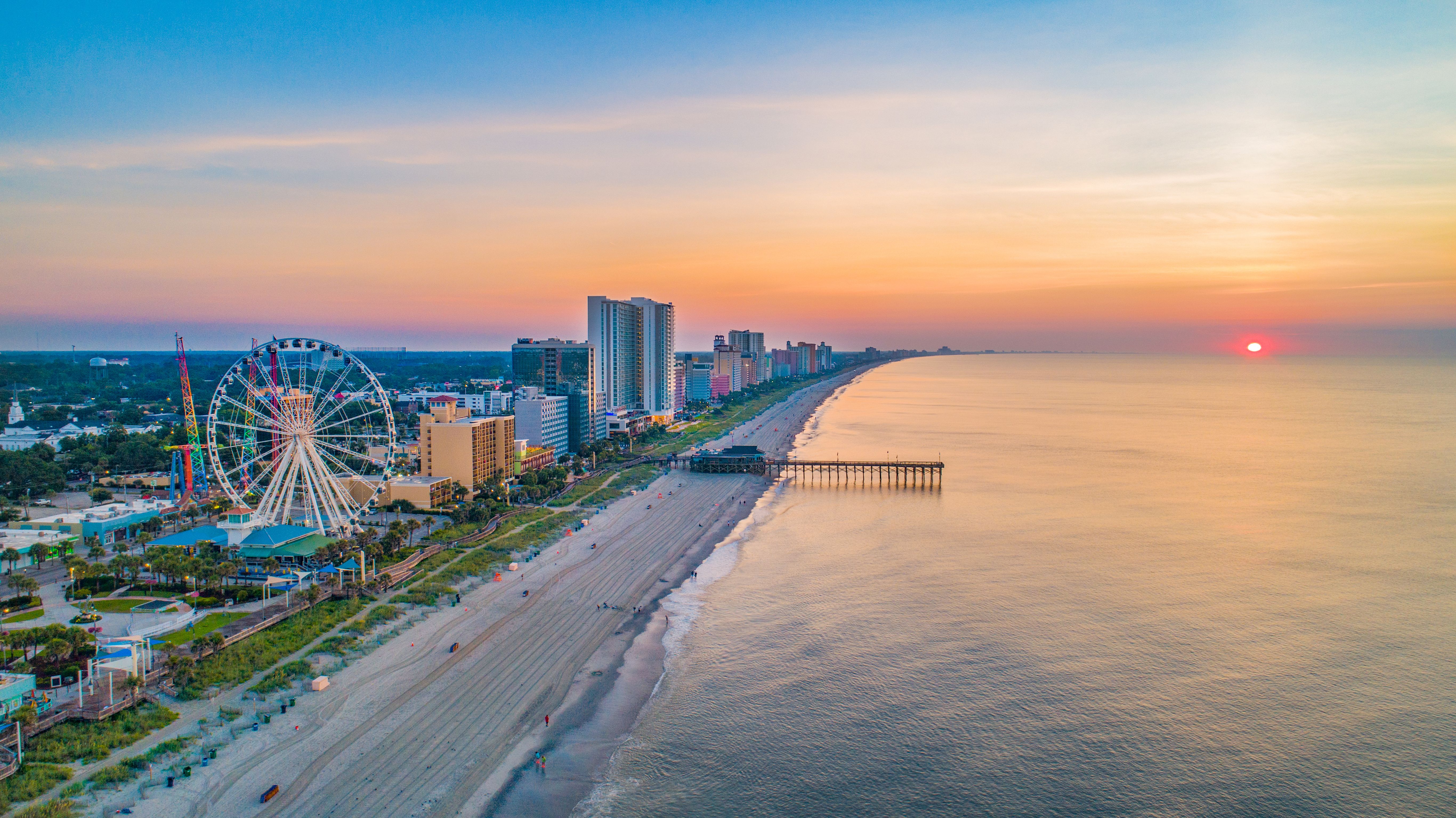 Procurando aproveitar ao máximo seu orçamento de viagem? Este é o lugar onde encontrar aluguéis, de acordo com especialistas 4 uma vista aérea de myrtle beach, carolina do sul