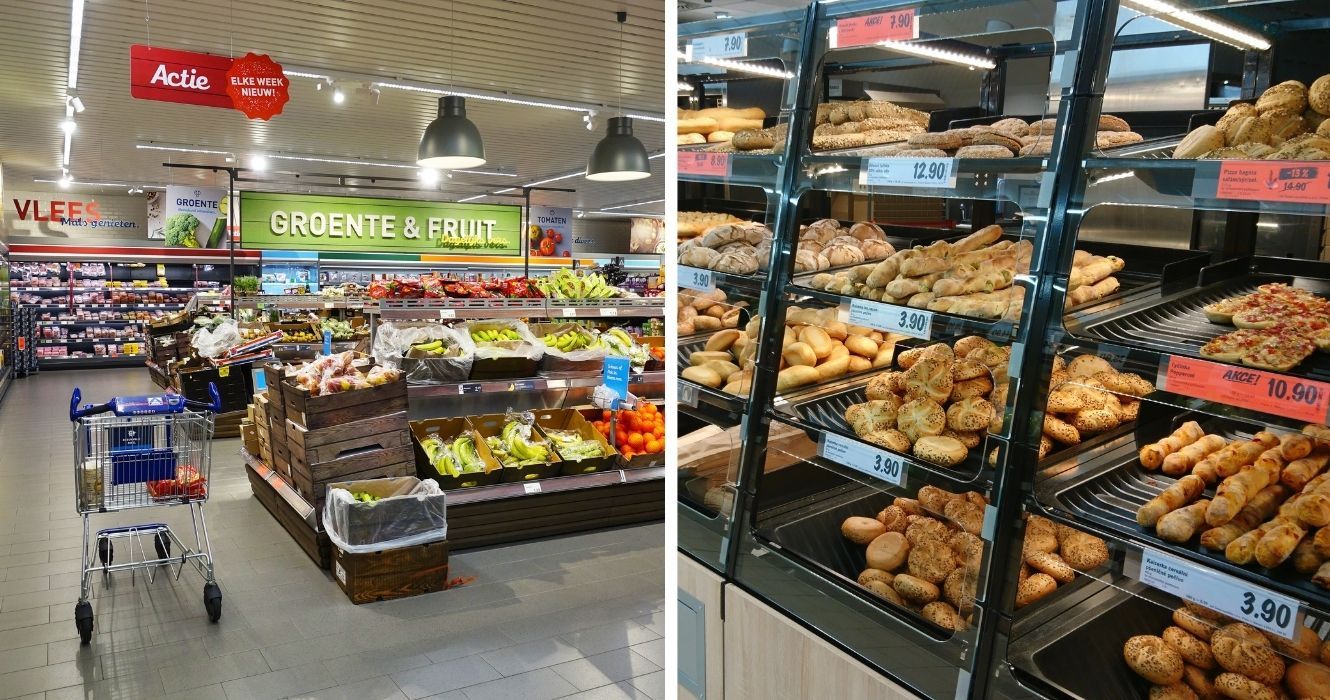 Aldi Vs. Lidl: qual loja alemã de descontos oferece uma experiência melhor? 1 dentro de uma loja aldi, a padaria do lidl