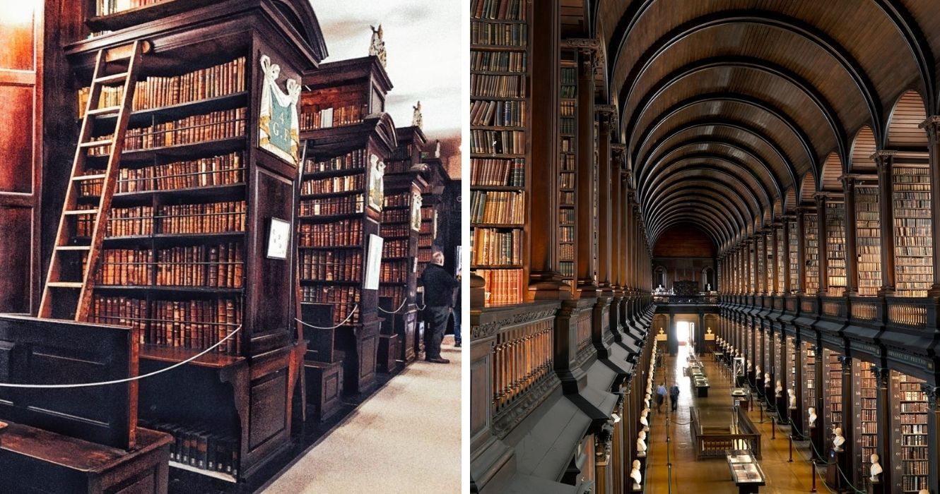 As belas bibliotecas da Irlanda nos fazem querer enrolar e ler para sempre 1 biblioteca de marsh em dublin, the long room no trinity college