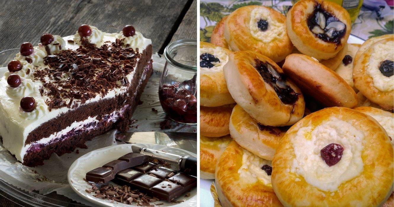 Doces alemães são mais do que apenas strudel, essas sobremesas são igualmente valiosas 1 bolo floresta negra, fruta e massa de quark