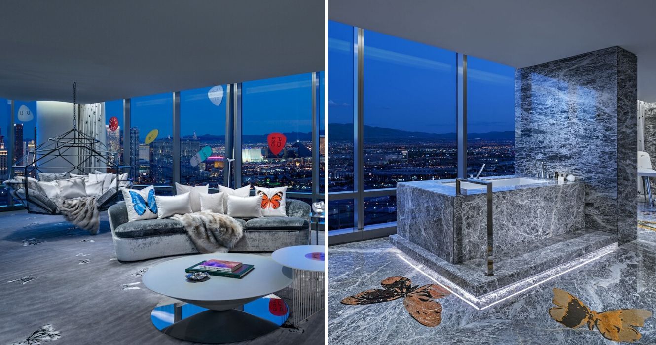 Esta suíte de hotel vale o preço de US $ 100 mil? 1 um vislumbre do interior do Palms Casino Resort em las vegas