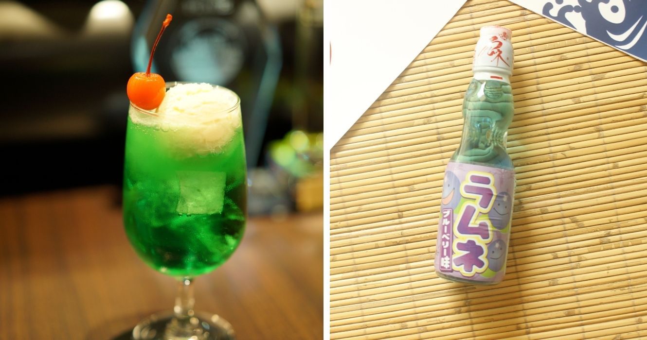 Estas são as bebidas que você deve pedir em seu restaurante japonês favorito 1 refrigerante de melão, ramune