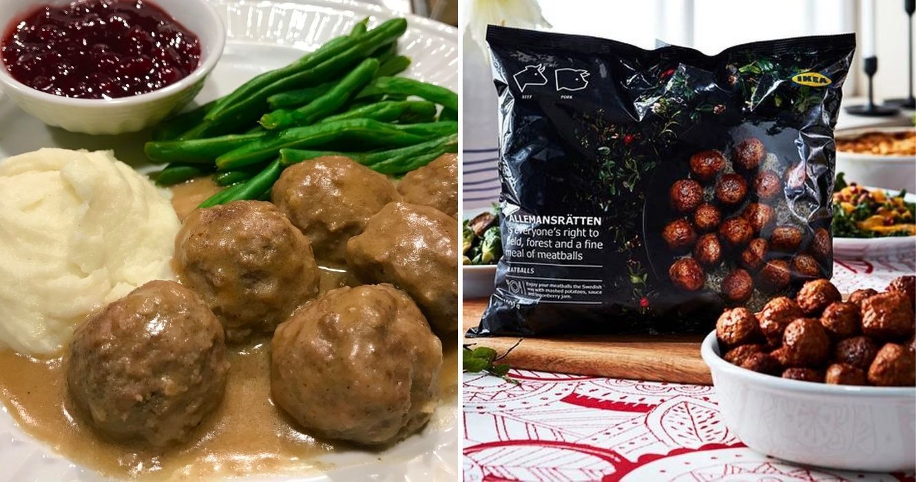 Estes são os melhores alimentos congelados que você pode obter na IKEA (eles valem o seu espaço no freezer) 1 almoço da ikea, almôndegas congeladas da ikea