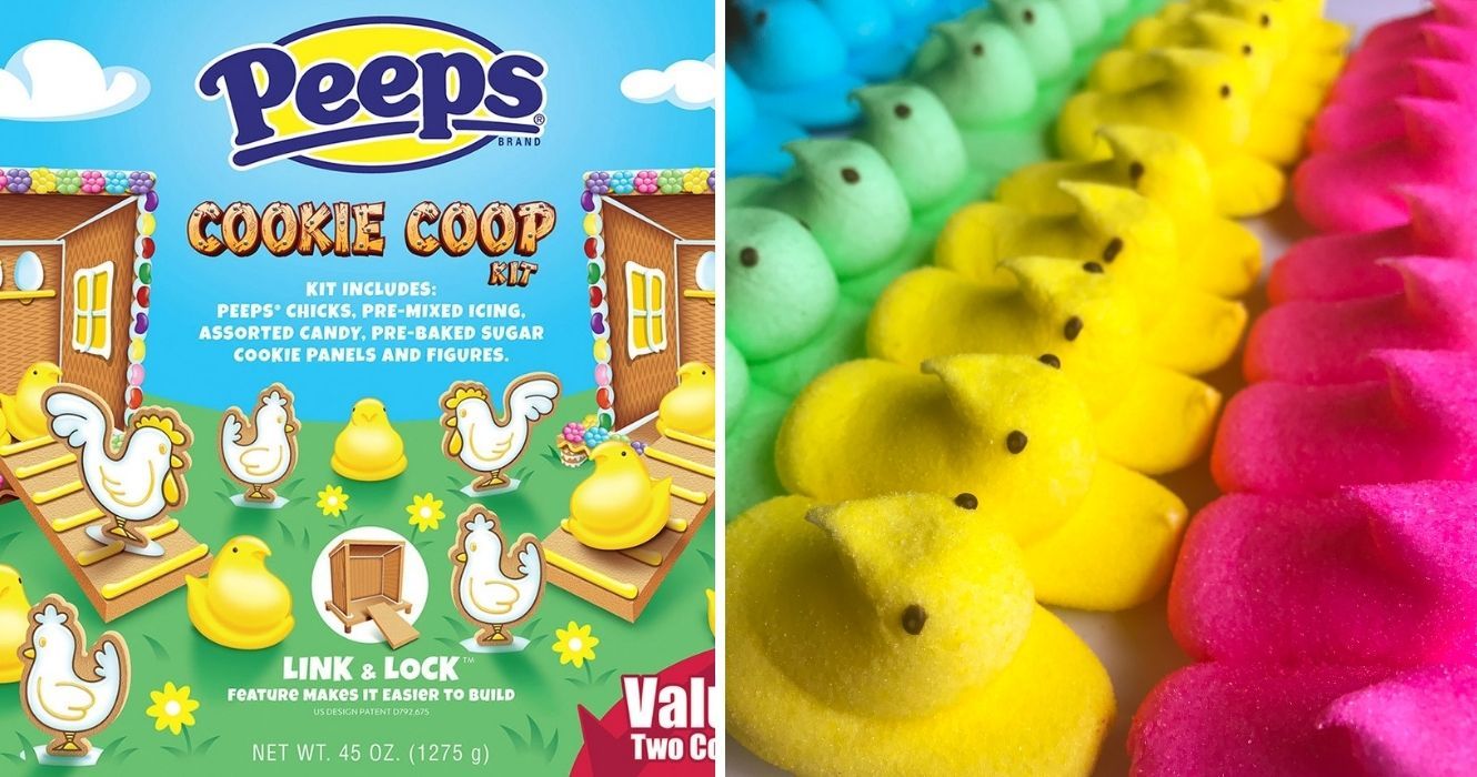 Lá vamos nós de novo: Easter Peeps 'Coops' são a versão de primavera das casas de gengibre 1 Lá vamos nós de novo: Easter Peeps 'Coops' são a versão de primavera das casas de gengibre 1
