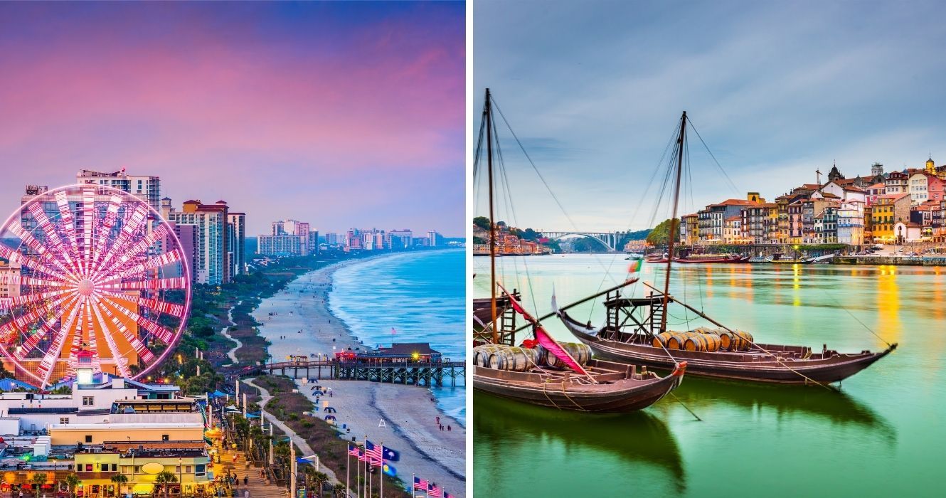 Procurando aproveitar ao máximo seu orçamento de viagem? Este é o lugar onde encontrar aluguéis, de acordo com especialistas 1 Myrtle Beach, Carolina do Sul e Porto, Portugal