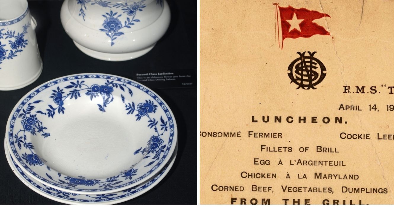 É assim que o menu do Titanic seria, em comparação com os menus de cruzeiro de hoje 1 É assim que o menu do Titanic seria, em comparação com os menus de cruzeiro de hoje 1