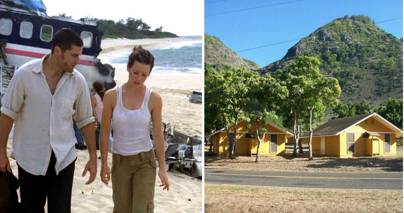 Estes são todos os lugares que os fãs de 'Lost' podem visitar no Havaí, e um está à venda 1 uma cena de jack e kate de perdido, o centro de montagem YMCA para camp erdman no Havaí