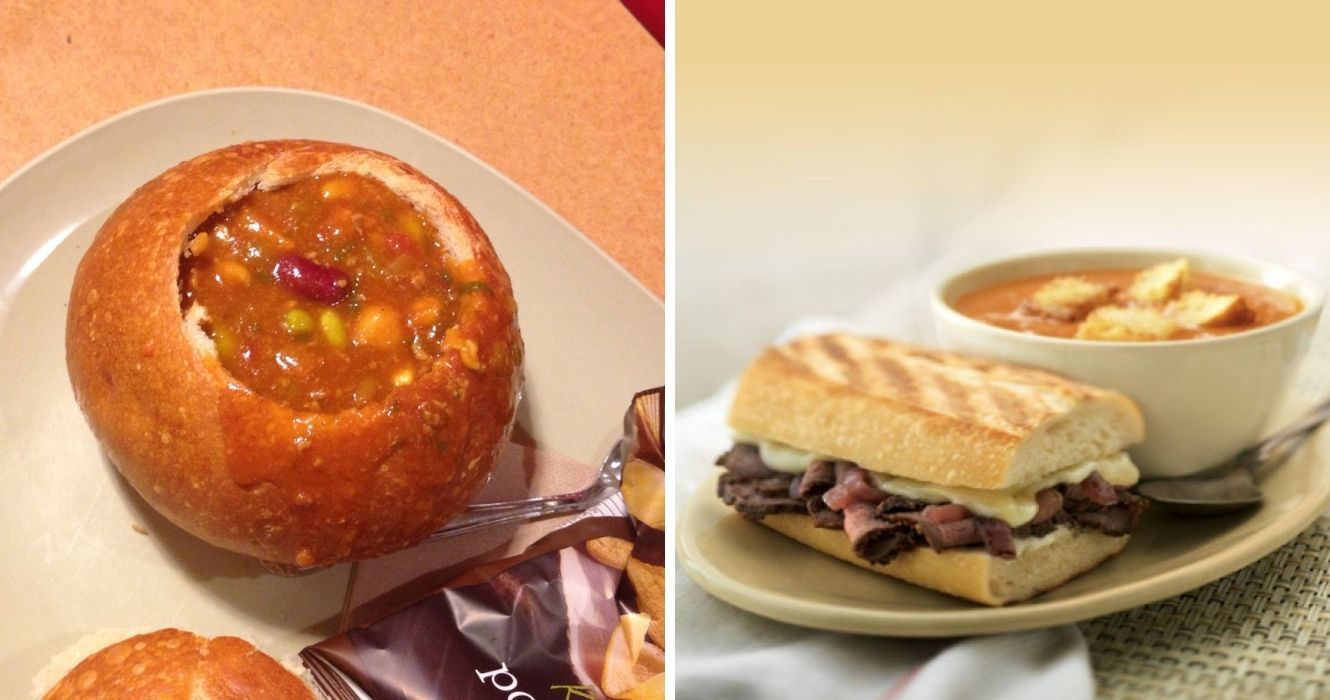 O pão Panera é tão saudável quanto todos pensam? Estas são as melhores opções de menu 1 o sanduíche de peru com chili e bife do pão panera