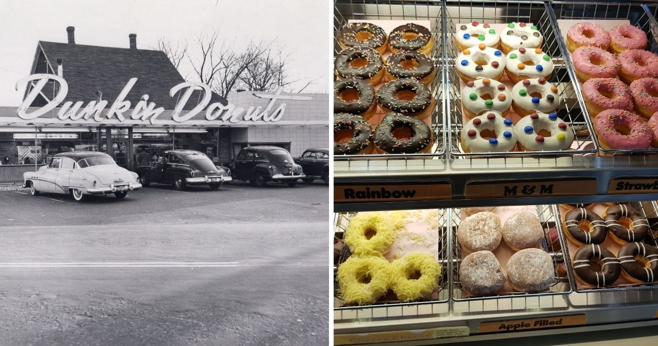 O primeiro Dunkin' Donuts foi inaugurado em 1948, e na verdade não se chamava Dunkin' 1 os originais dunkin' donuts em quincy, donuts de dunkin' donuts