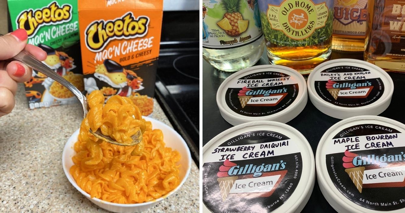 Sorvete seriamente embriagado, Mac 'n Cheese com sabor de Cheetos e tudo mais para chegar às prateleiras esta semana 1 novos sabores cheetos mac n cheese, sorvete embriagado em nova york